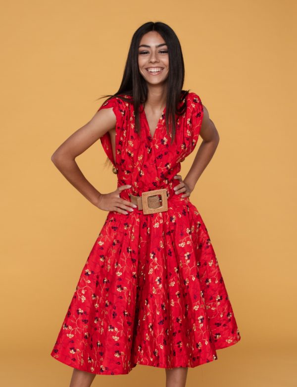robe rouge printemps
