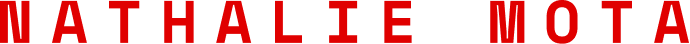 Logo Nathalie Mota en ecriture rouge